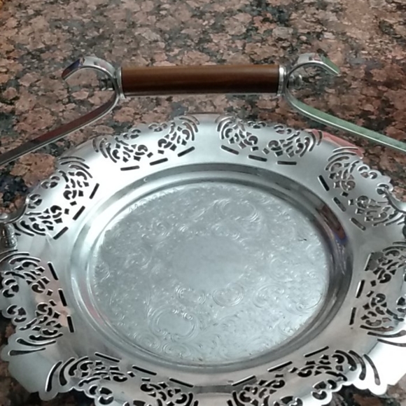 Farber Brothers Krome Kraft cake plate/tray - Picture 3 of 5